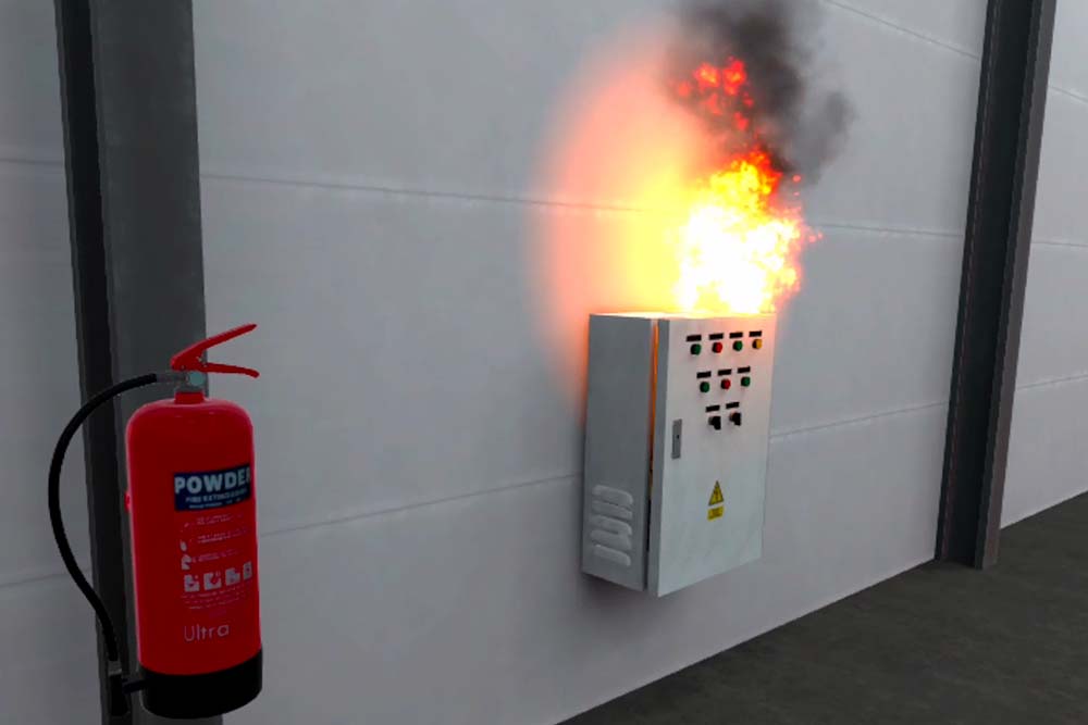 Fire extinguisher sim